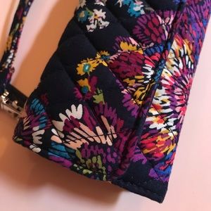 Vera Bradley Midnight Wildflowers Wristlet